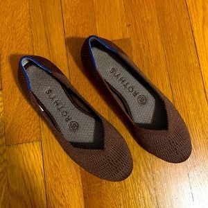 Rothy’s The Flat 6.5 Brown Rounded-Toe Flats